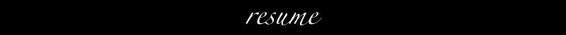 resume
